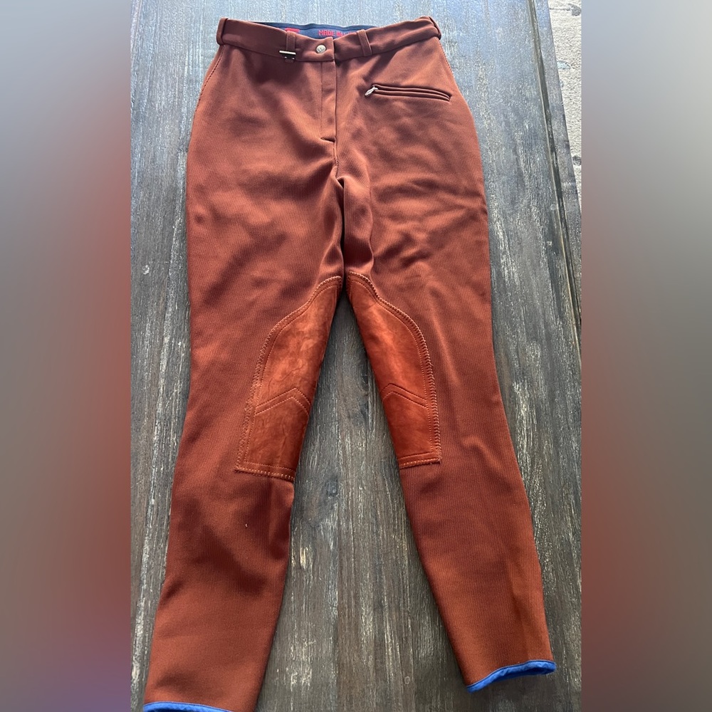 GERRY SCHUMACHER rust Equestrian  riding pants sz XS